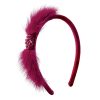 Noemi čelenka s norkou fuchsia