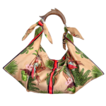 Letná taška Letizia zlato zelená veľká