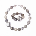 Náhrdelník a náramok Summer so srdcom strieborný