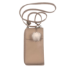 Kožená mini kabelka Handy béžová