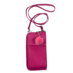Kožená mini kabelka Handy vo farbe fuchsia