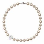Daisy náhrdelník biely