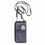Kožená mini kabelka Handy v sivej farbe