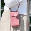 Kožená mini kabelka Handy staro ružová